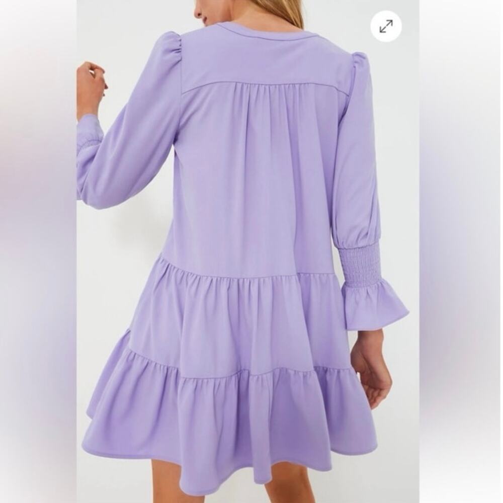 Tuckernuck Pomander Place Lilac Purple Poplin Kenzo Mini Dress Size XS - Picture 3 of 12